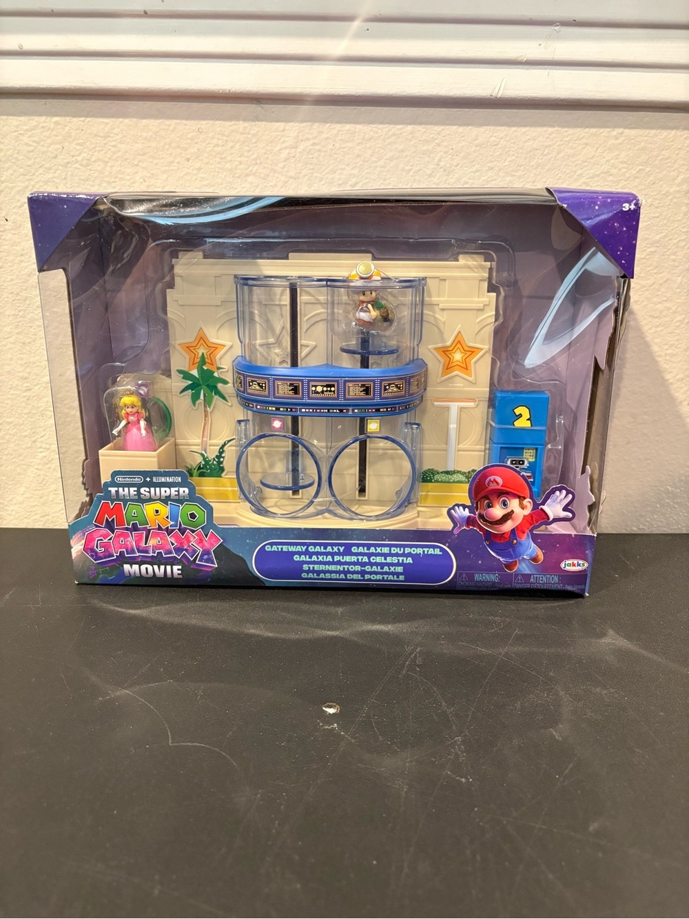 1.5" PEACH + CAPTAIN TOAD Super Mario Galaxy Gateway Playset Nintendo Jakks